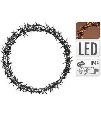 Ceruzo Kerstring Verlicht - 400 LED - Ø48 cm - extra warm wit - 8 Lichtfuncties - voor binnen en buiten