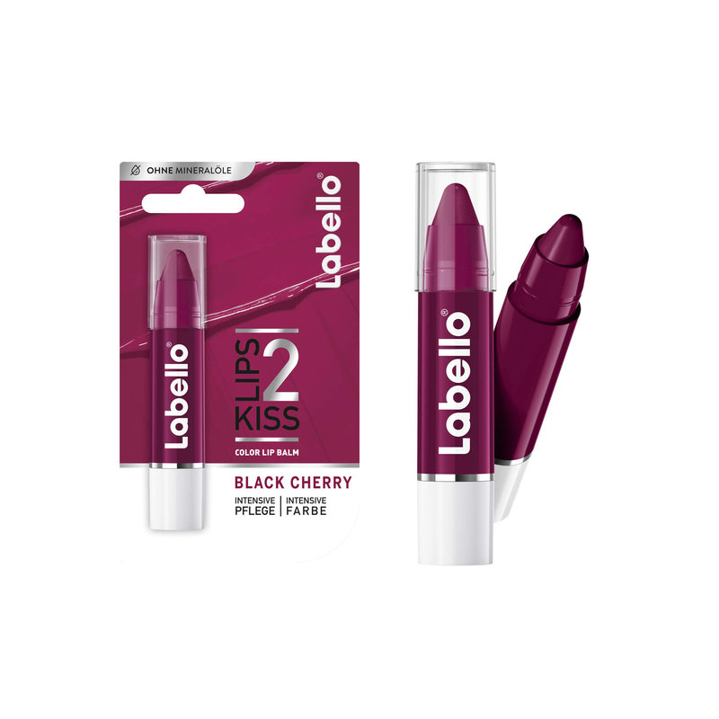 Labello + Lipstick + Black Cherry