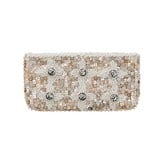 Babae Clutch Ivory Silver