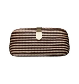 Bella Clutch Brown Cream