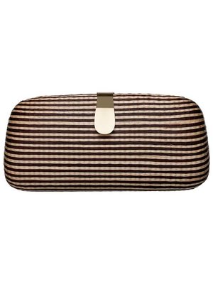 Bella Clutch Brown Cream