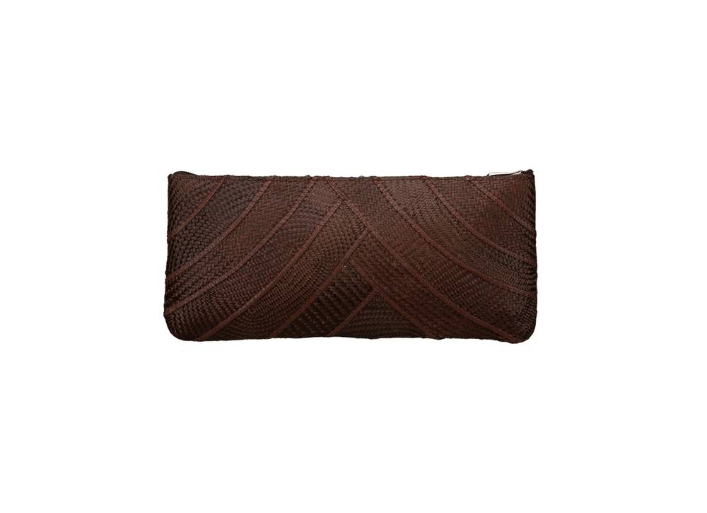 Disenyo Riza Clutch Banded Brown disenyo kopen in de aanbieding