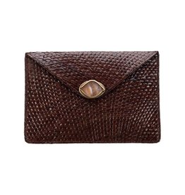 Envelop Clutch Brown