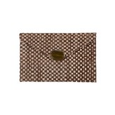 Envelop Clutch Brown Cream