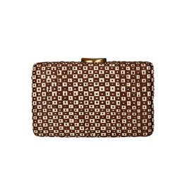 Padayo Clutch Brown Cream M