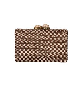 Deohala Clutch Brown Cream