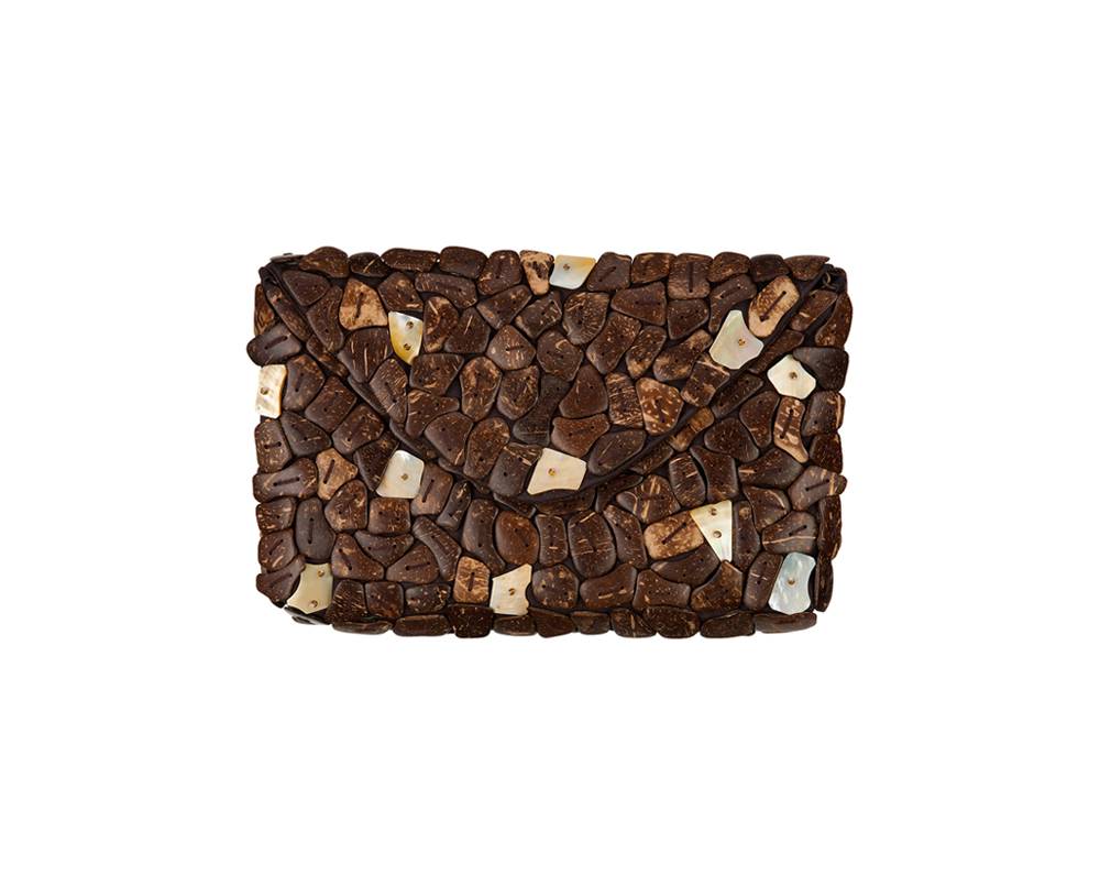 Disenyo Coco Envelop Clutch Brown disenyo kopen in de aanbieding Disenyo Coco Envelop Clutch Brown disenyo kopen in de aanbieding