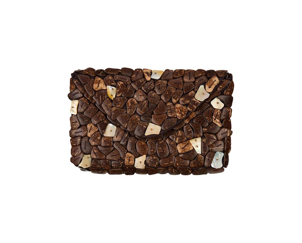 Coco Envelop Clutch Brown