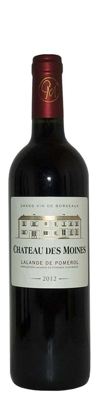 Chateau des Moines Lalande de Pomerol, 2019, 375 ml, Bordeaux, Frankrijk Chateau des Moines Lalande de Pomerol, 2019, 375 ml, Bordeaux, Frankrijk