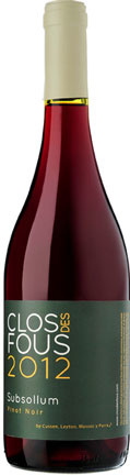 Clos des Fous Subsollum, Pinot Noir, 2015, Chili, Rode wijn Clos des Fous Subsollum, Pinot Noir, 2015, Chili, Rode wijn