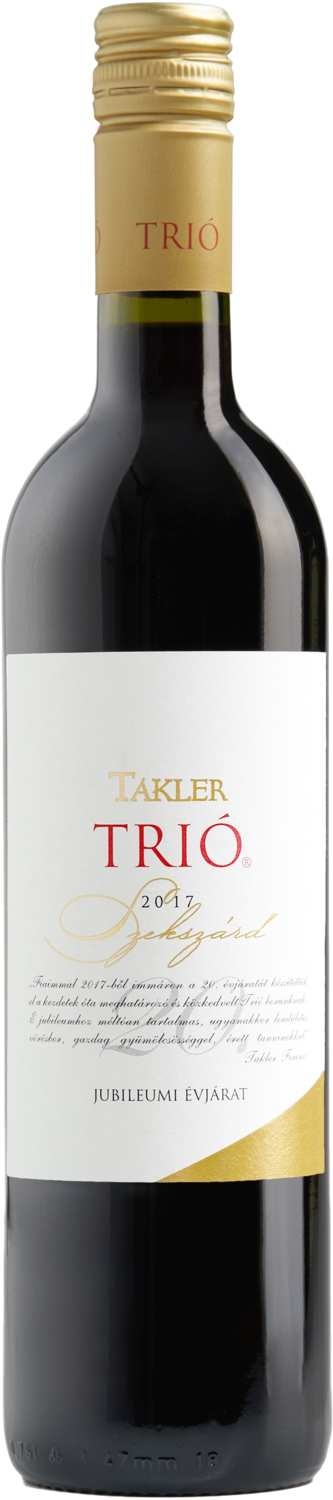 Takler Trio, 2018, Hongarije, Rode Wijn Takler Trio, 2018, Hongarije, Rode Wijn