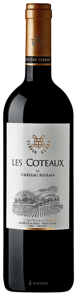 Chateau Kefraya Les Coteaux de Kefraya, 2018, Libanon, Rode wijn Chateau Kefraya Les Coteaux de Kefraya, 2018, Libanon, Rode wijn