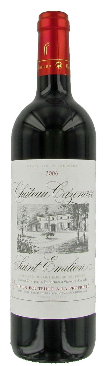 Château Cazenave Saint-Emilion Grand Cru, 2015, Frankrijk, Rode Wijn Château Cazenave Saint-Emilion Grand Cru, 2015, Frankrijk, Rode Wijn