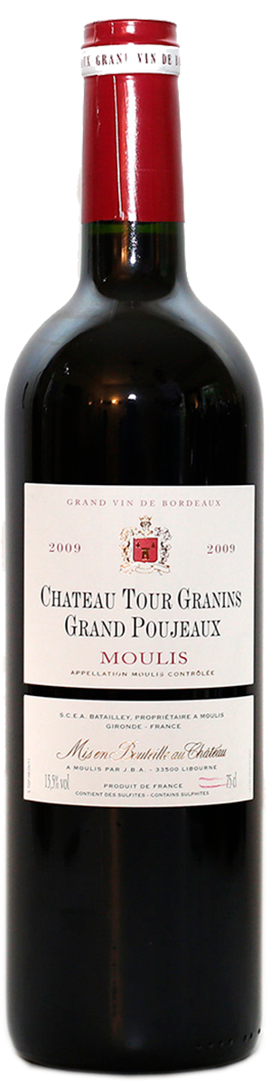 Chateau Tour Granins Grand Poujeaux Moulis en Médoc, 2016, Bordeaux, Frankrijk, Rode Wijn