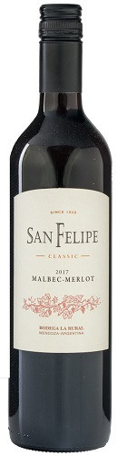 San Felipe Merlot Malbec, 2022, Argentinië, Rode wijn San Felipe Merlot Malbec, 2022, Argentinië, Rode wijn