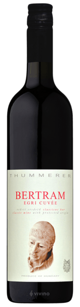 Thummerer Cuvée Bertram, 2018, Eger, Hongarije, Rode wijn Thummerer Cuvée Bertram, 2018, Eger, Hongarije, Rode wijn