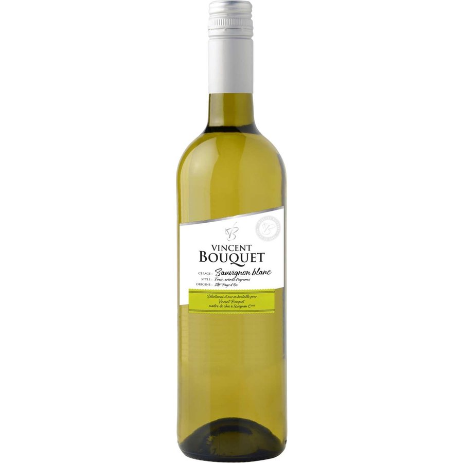 Vincent Bouquet, Sauvignon Blanc, 2022, Languedoc-Roussillon, Frankrijk, Witte Wijn