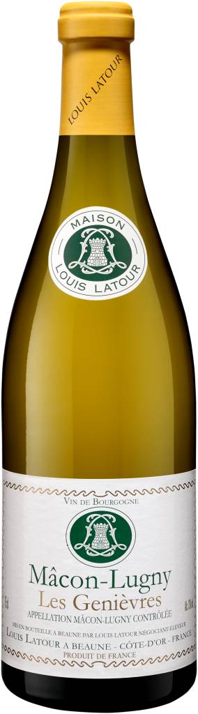 Louis Latour Macon Lugny, Les Genièvres, 2021, Frankrijk, Witte wijn, HALF FLESJE Louis Latour Macon Lugny, Les Genièvres, 2021, Frankrijk, Witte wijn, HALF FLESJE