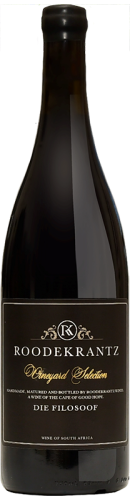 Roodekrantz Pinotage Die Filosoof, 2020, Zuid-Afrika, Rode wijn Roodekrantz Pinotage Die Filosoof, 2020, Zuid-Afrika, Rode wijn