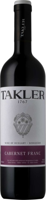 Takler Cabernet Franc, 2019, Homgarije, Rode wijn Takler Cabernet Franc, 2019, Homgarije, Rode wijn