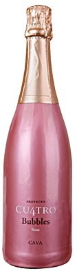 Bodegas Concavins Clos Mont Blanc Cava Brut Rosé, Catalonië, Spanje, Mousserende Wijn Bodegas Concavins Clos Mont Blanc Cava Brut Rosé, Catalonië, Spanje, Mousserende Wijn