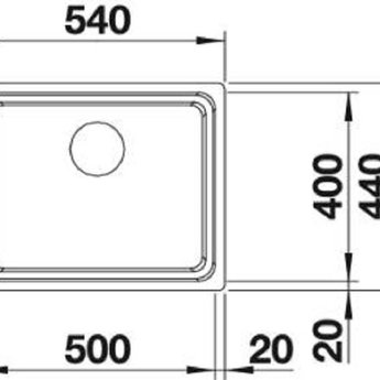 Blanco Spoelbak keuken ETAGON 500 IF Vlakbouw