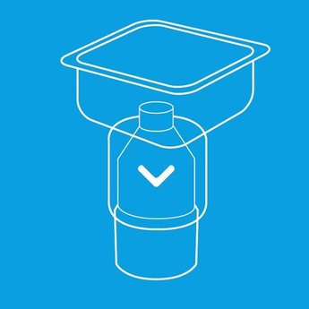 Caressi Wasbak keuken RVS CAPPFWD50R10