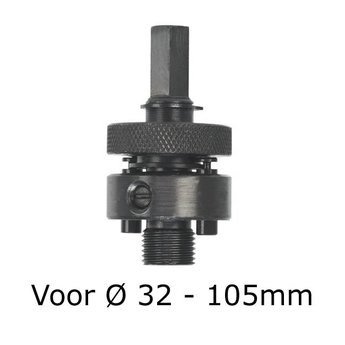 Adapter voor gatenboor - universeel 32-105