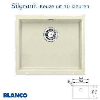 Blanco Spoelbak keuken Blanco Subline 500 U Silgranit onderbouw