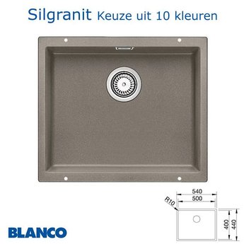 Blanco Spoelbak keuken Blanco Subline 500 U Silgranit onderbouw