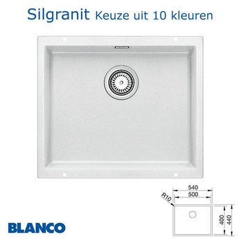 Blanco Spoelbak keuken Blanco Subline 500 U Silgranit onderbouw