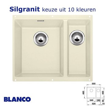 Blanco Spoelbak keuken Blanco Subline 340/160 U Silgranit onderbouw