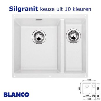 Blanco Spoelbak keuken Blanco Subline 340/160 U Silgranit onderbouw