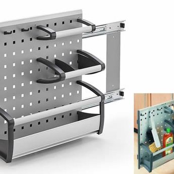 Naber Keukenonderdelen Vario Ordesysteem 3909. aluminium.