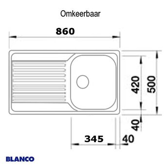 Blanco Spoelbak keuken BLANCOTIPO 45 S - 513015