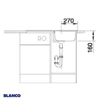 Blanco Spoelbak keuken BLANCOTIPO 45 S - 513015