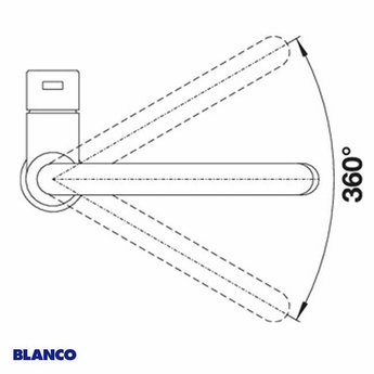 Blanco Keukenkraan BLANCO CANDOR RVS geborsteld