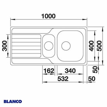 Blanco Spoelbak keuken BLANCO DINAS 6S - 523375