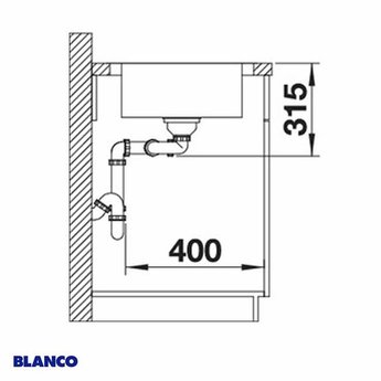 Blanco Spoelbak keuken BLANCO DINAS 8S - 523376