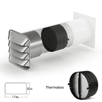 Muurdoorvoer E Jal Col® flow Ø125mm incl.Thermobox