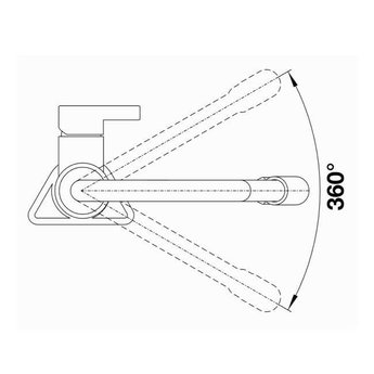 Blanco Keukenkraan BLANCO VIU-S Chroom met vier kleuren tube
