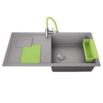 Blanco Spoelbak Blanco SITY XL 6 S - Alumetallic- Kiwi