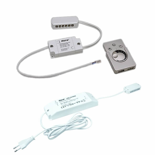 24V 50W Led trafo‘s/radio dimcontroller met Afstandsbediening