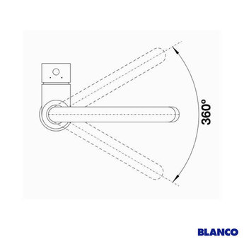 Blanco BLANCO Mida S HD chroom 521454 - Uittrekbare sproeikop.