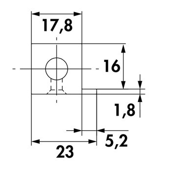 Naber Wandsysteem One | Cubo, Complete set 300 mm| Mat zwart