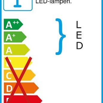 Naber Wandschap Mat zwart Lista 30 met LED