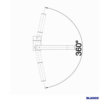 Blanco BLANCO Linus Mat zwart-525806 - Eéngreepsmengkraan