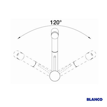 Blanco Blanco TIVO-S, Silgranit-wit - 517613 - Eéngreepsmengkraan-Uittrekbare uitloop