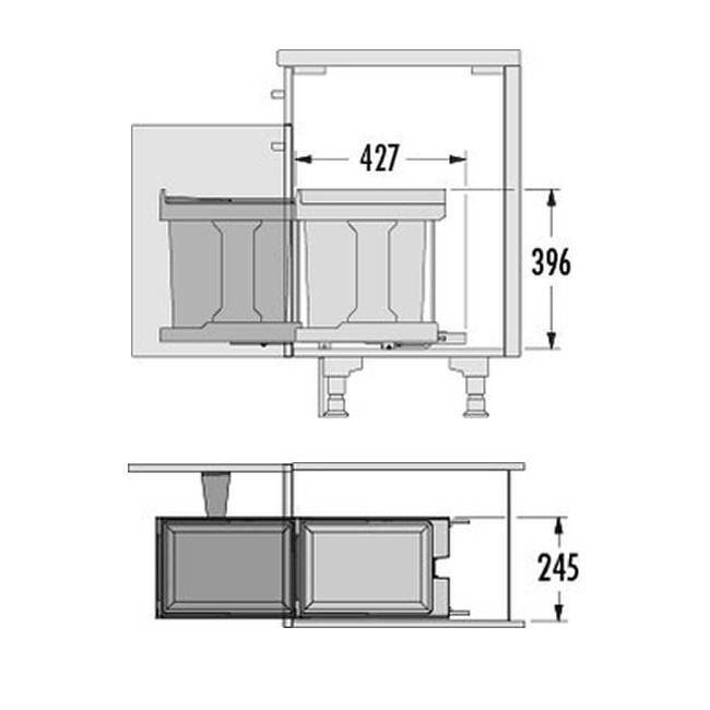 Hailo Afvalemmer 3650241 | SingleBox 24 liter | Solo vuilnisemmer met oprolmechanisme | antraciet Hailo Afvalemmer 3650241 | SingleBox 24 liter | Solo vuilnisemmer met oprolmechanisme | antraciet
