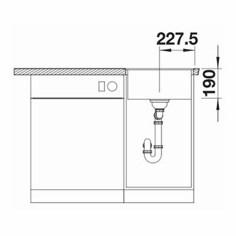 Blanco Zwarte Spoelbak Blanco DALAGO 45F-525870-Vlakbouw-Auto-Black line